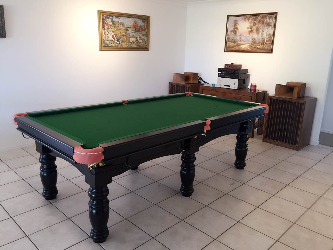 POOL TABLE 8FT SLATE BILLIARD SNOOKER TABLE